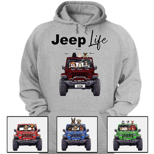 Custom Jeep Shirts, Jeep Life Jeep Dog Jeep Cat Apparel CTM00 Custom - Printyourwear