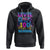 100 Days of School Gamer Hoodie Level 100 Unlocked Neon Game Controller TS02 Black Printyourwear