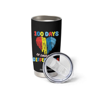 100 Days of School IEP Tumbler Cup Embrace Differences Neurodiversity Autism Acceptance ADHD Awareness TB02 Printyourwear