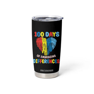 100 Days of School IEP Tumbler Cup Embrace Differences Neurodiversity Autism Acceptance ADHD Awareness TB02 Printyourwear