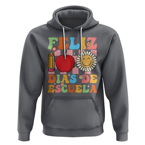 100 Days Of School Spanish Hoodie Feliz 100 Dias De Escuela 100th Day Back To School TS02 Charcoal Printyourwear