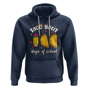 100 Days of School Tacos Hoodie Taco' Bout 100 Days TS02 Navy Printyourwear