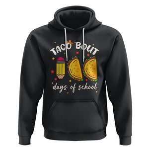 100 Days of School Tacos Hoodie Taco' Bout 100 Days TS02 Black Printyourwear