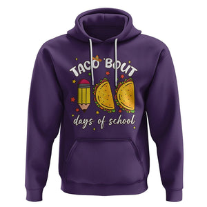 100 Days of School Tacos Hoodie Taco' Bout 100 Days TS02 Purple Printyourwear