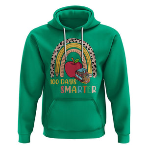 100 Dayth Of School Hoodie 100 Days Smarter Retro Vintage Rainbow TS02 Irish Green Printyourwear