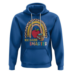 100 Dayth Of School Hoodie 100 Days Smarter Retro Vintage Rainbow TS02 Royal Blue Printyourwear