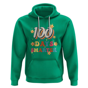 100 Dayth Of School Hoodie Retro 100 Days Smarter Cute Little Stars TS02 Irish Green Printyourwear