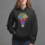 100th Day Of School Hoodie 100 Days Smarter Kinder Stronger Brighter Brave TS09 Black Printyourwear