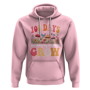 100th Day Of School Hoodie 100 Days Watching My Student Grow Teacher TS09 Light Pink Printyourwear