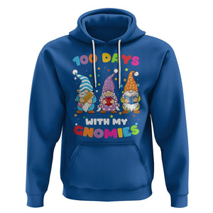 100th Day Of School Hoodie 100 Days With My Gnomies Smarter TS09 Royal Blue Printyourwear