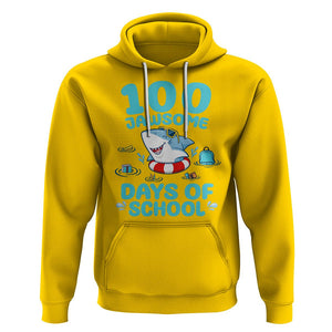 100th Day Of School Hoodie 100 Jawsome Days Funny Shark TS09 Daisy Printyourwear