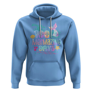 100th Day Of School Hoodie 100 Mermazing Days Mermaid TS09 Carolina Blue Printyourwear