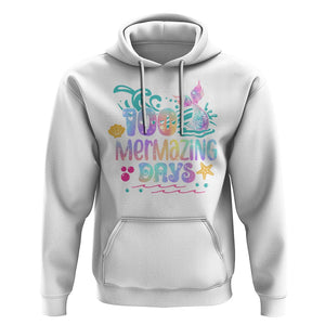 100th Day Of School Hoodie 100 Mermazing Days Mermaid TS09 White Printyourwear