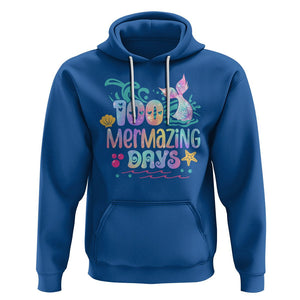 100th Day Of School Hoodie 100 Mermazing Days Mermaid TS09 Royal Blue Printyourwear