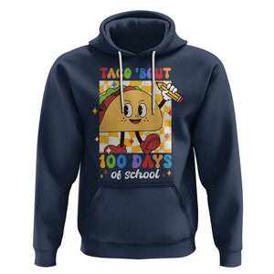 100th Day Of School Hoodie Taco Bout 100 Days Mexico Food TS09 Navy Printyourwear