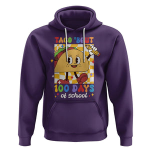 100th Day Of School Hoodie Taco Bout 100 Days Mexico Food TS09 Purple Printyourwear