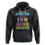 100th Day Of School Hoodie This Little Monster is 100 Days Smarter TS09 Black Printyourwear