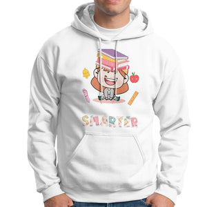 100th Day Of School Smarter Cutte Girl Love Book Hoodie TS09 White Printyourwear