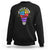 100th Day Of School Sweatshirt 100 Days Smarter Kinder Stronger Brighter Brave TS09 Black Printyourwear