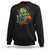 100th Day Of School Sweatshirt Level 100 Days Have Been Out Of This World Unlocked Gamer Outer Space TS09 Black Printyourwear