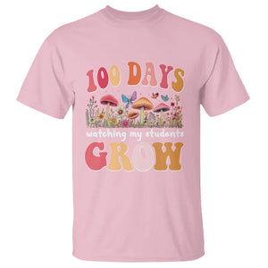 100th Day Of School T Shirt 100 Days Watching My Student Grow Teacher TS09 Light Pink Printyourwear