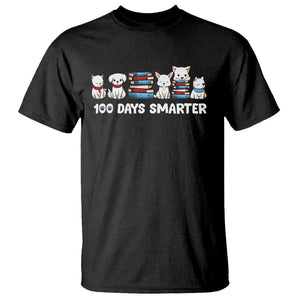 100th Day Of School T Shirt 101 Days Smarter Cute Dog Puppy TS09 Black Printyourwear