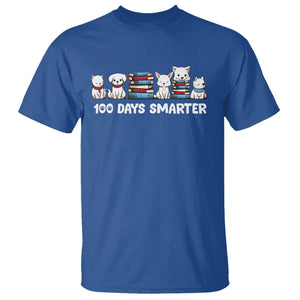 100th Day Of School T Shirt 101 Days Smarter Cute Dog Puppy TS09 Royal Blue Printyourwear