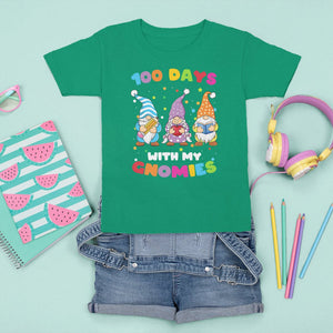 100th Day Of School T Shirt For Kid 100 Days With My Gnomies Smarter TS09 Irish Green Printyourwear