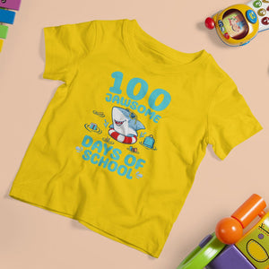 100th Day Of School T Shirt For Kid 100 Jawsome Days Funny Shark TS09 Daisy Printyourwear