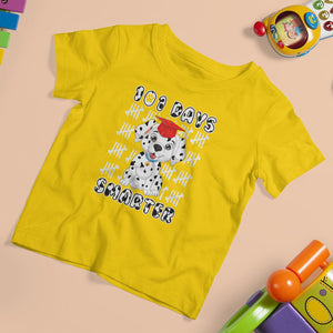 100th Day Of School T Shirt For Kid 101 Days Smarter Cute Dalmatian Dog TS09 Daisy Printyourwear