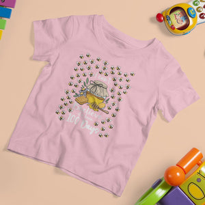 100th Day Of School T Shirt For Kid I Can't Beelieve It is 100 Days Smarter Funny Bee TS09 Light Pink Printyourwear