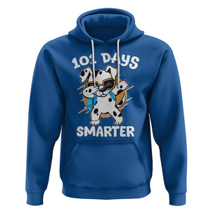 101 Days of School Dalmatian Dog Hoodie Dabbing 101 Days Smarter TS02 Royal Blue Printyourwear