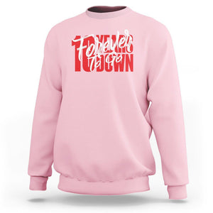 10th Wedding Anniversary Sweatshirt 10 Years Down Forever To Go Marriage Couple TS09 Light Pink Printyourwear