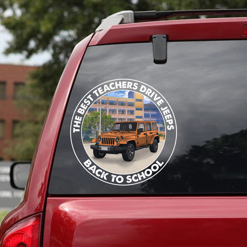 Personalized JP Decal The Best Teachers Drive JPs Back To School CTM package 13x13cm Custom - Printyourwear