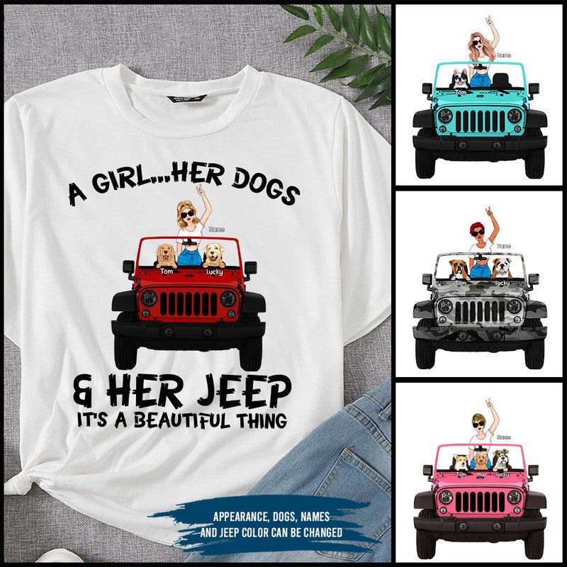 Custom JP Tee Shirts A Girl Her Dogs and Her JP CTM Youth Custom - Printyourwear
