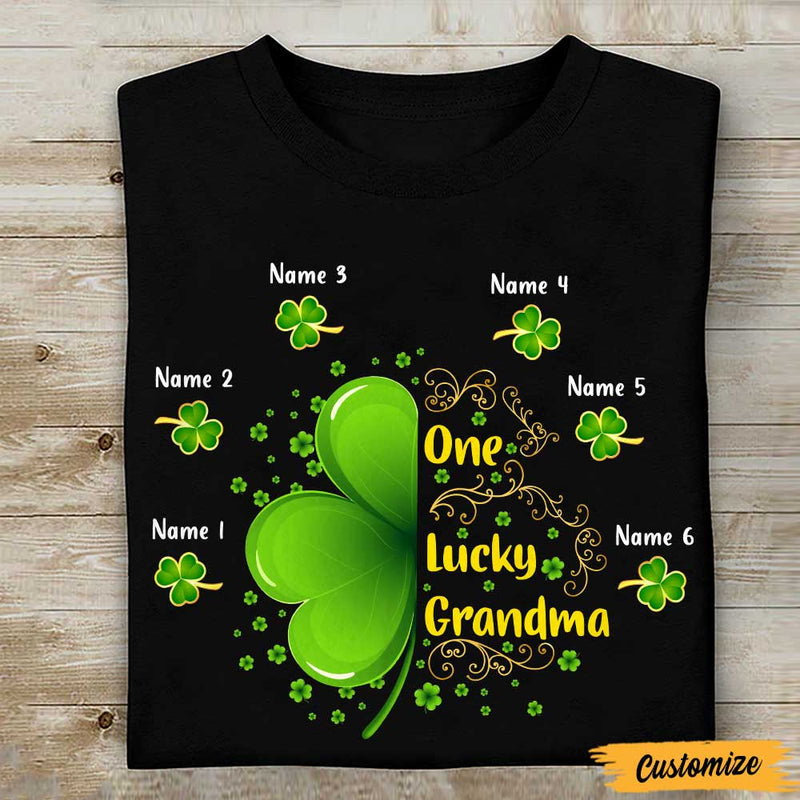 Personalized St Patricks Day Mom Grandma T Shirt CTM Youth Custom - Printyourwear