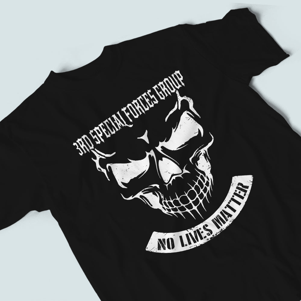 Personalized Veteran Skull T Shirt No Lives Matter CTM Youth Custom - Printyourwear