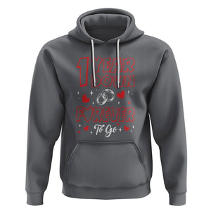 1st Wedding Anniversary Hoodie 1 Year Down Forever To Go Marriage Couple TS09 Charcoal Printyourwear