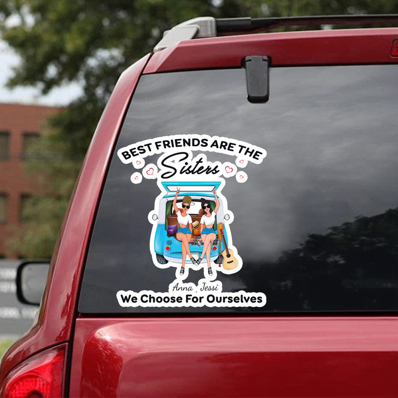 Personalized JP Decal Best Friends Are The Sisters We Choose For Ourselves NO.1 CTM package 13x13cm Custom - Printyourwear