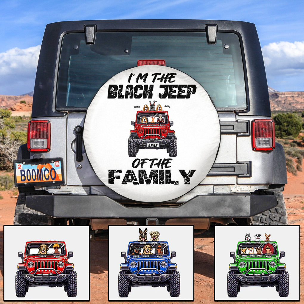 Personalized Jeep Tire Cover, Im The Black Jeep Of The Family CTM ...