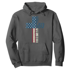 267th Pope Leo XIV Hoodie Nos Multi In Illo Uno Unum American Cross TS02 Dark Heather Print Your Wear