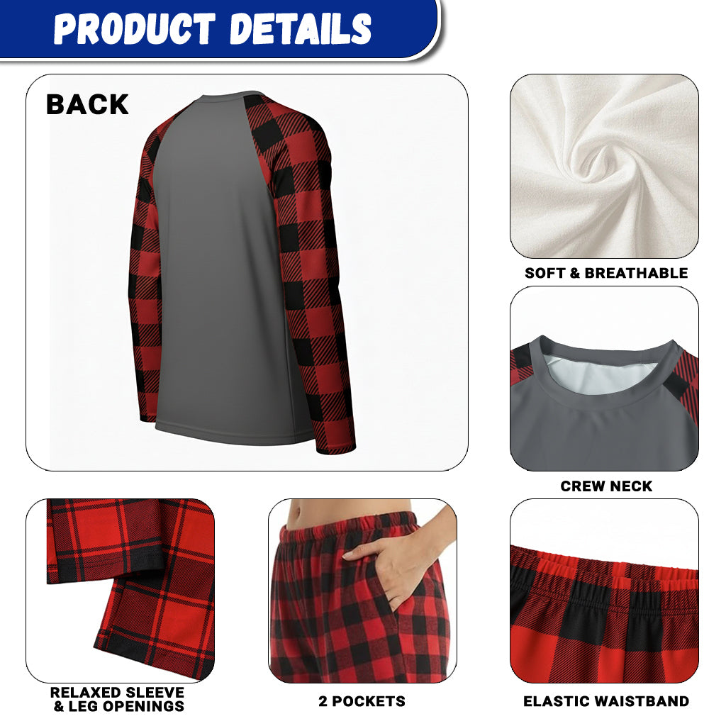 Camping Dad Like A Regular Dad But Cooler Plaid Pajama Set Funny Fathers Day Gift TS12 Print Your Wear