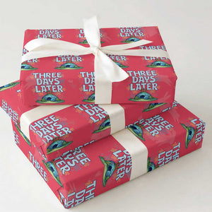 3 Days Later Wrapping Paper Roll Funny Easter Christian TS14 Red Print Your Wear