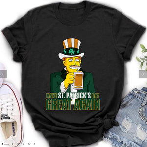 Personalized St Patricks Day Make Great Again T Shirt CTM Custom - Printyourwear