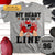 Personalized My Heart Is On The Line Football Mom T Shirt CTM Youth Custom - Printyourwear