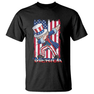 4th of July Dabbing Uncle Sam T Shirt Merica American Flag TS02 Black Print Your Wear