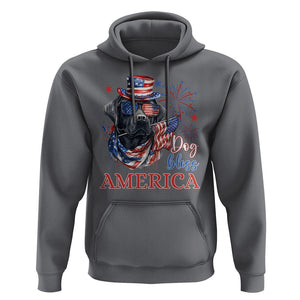 4th Of July Dog Bless America US Patriotic Hoodie TS09 Charcoal Print Your Wear