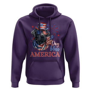 4th Of July Dog Bless America US Patriotic Hoodie TS09 Purple Print Your Wear