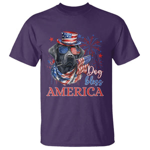 4th Of July Dog Bless America US Patriotic T Shirt TS09 Purple Print Your Wear