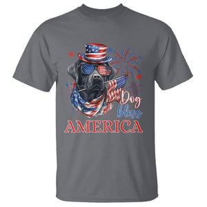 4th Of July Dog Bless America US Patriotic T Shirt TS09 Charcoal Print Your Wear